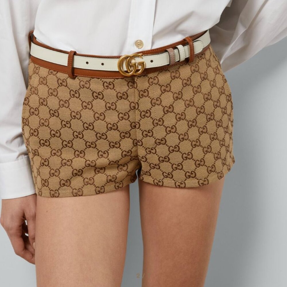 GUCCI Marmont Reversible Thin Belt Size 85